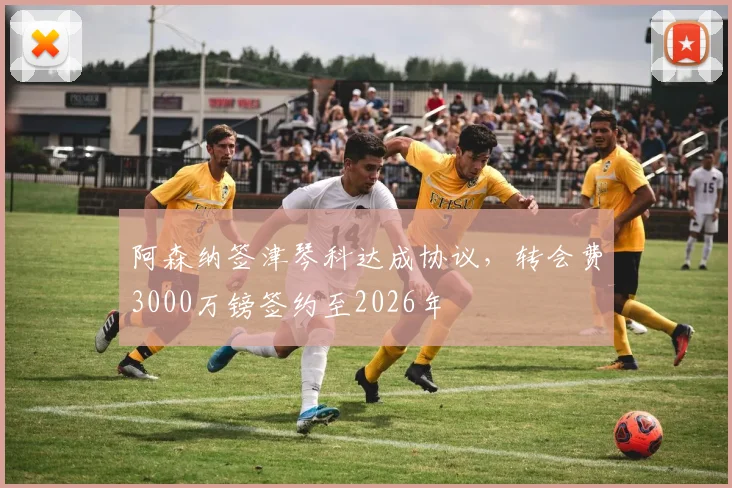 阿森纳签津琴科达成协议，转会费3000万镑签约至2026年